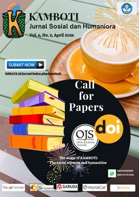 Call for Papers KAMBOTI Volume 6 No. 2 April 2026